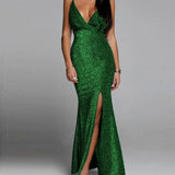 Purpdrank  Sexy Fashion Summer Sleeveless V-neck Strap Dress European And American Style Slim Fit New