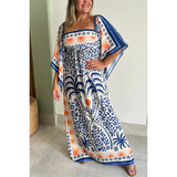 Purpdrank  Women's S-XL Size Spring Summer New Fashion Slimming Bat Sleeves One line Neck Dress INS Versatile New Loose Casual Dress