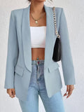 Purpdrank  Spring Blazers Women Turn-down Collar Office Lady Slim Outerwear Elegant Long Sleeve Solid Chic Jackets Women's Blazers