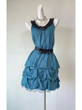 Purpdrank  Summer New Product Vintage Daughter Feeling Sleeveless Sweet Bow Bud Dress