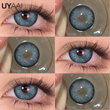 Purpdrank  1 Pair Green Eye Contacts 1 Pair Blue Colored Contact Lenses for Eyes Brown Colored Pupils Discounts Cosmetic Lenses