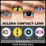 Purpdrank  Colored Contact Lenses 22mm Cosplay for Halloween Double Iris Triple Iris Orochimaru Sclera Lenses Cosmetic Eye Pupils