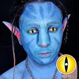 Purpdrank  Colored Contact Lenses 22mm Cosplay for Halloween Double Iris Triple Iris Orochimaru Sclera Lenses Cosmetic Eye Pupils