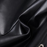 Purpdrank  Dark Sexy Pu Leather Bandage Tube Tops Slim-Fitting Slash Neck Sleeveless Tank Tops Women Summer Fashion Streetwear Ladies