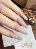 Purpdrank  10ML 6-Color God Girl Nail Polish Gel Nude Pink Glitter Gel Varnish Soak Off UV/LED Gel Polish For Manicure Home Salon DIY