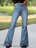 Purpdrank  Women High Waist Wide Leg Pants Hole Straight Pants Long Jeans Casual Trendy Trousers Autumn Winter New Denim Trousers
