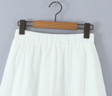 Purpdrank  Holiday White Embroidery Spliced Hollow Out Hole Elastic Waist Maxi Long Skirt Women Ruffles Hem Swing A-lined Skirts Boho