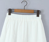 Purpdrank  Holiday White Embroidery Spliced Hollow Out Hole Elastic Waist Maxi Long Skirt Women Ruffles Hem Swing A-lined Skirts Boho