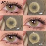 Purpdrank  1 Pair Green Eye Contacts 1 Pair Blue Colored Contact Lenses for Eyes Brown Colored Pupils Discounts Cosmetic Lenses