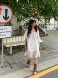 Purpdrank  Elegant Belt Black Mini Skirt Women Fashion White Mesh Patchwork Pleated Skirts Summer Harajuku Korean A Line Faldas New