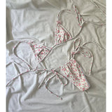 Purpdrank  Bikini Push Up Women Swimsuits Sexy Female Swimwear Brazilian Bikini Set Thong Biquini Swim Suits Print Beachwear