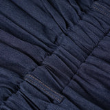 Purpdrank  Women's Denim Dress Vintage Style Blue Turn Down Collar Long Sleeve Metal Buttons Slim Short Jeans Dress Casual Streetwear