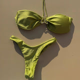 Purpdrank  Sexy 3pieces Micro Bikini Women Swimsuit Female Swimwear Brazilian Bikinis Set Hollow Out Beachwear Bathing Suit Biquini