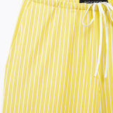 Purpdrank  Summer New Women's Fashion and Elegance Casual Loose Versatile Stripe Print Tie up Waist Straight Leg Pants