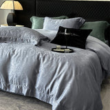 Purpdrank  600TC Lyocell Bamboo Fiber Soft Silky Cool Feeling Bedding Set Vintage jacquard Duvet Cover Bed Sheet/Fitted Sheet Pillowcases