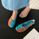 Purpdrank   New Brand Designer Flat Sandals Women Plus Size Summer Narrow Strap Beach Party Casual Comfort Roman Gladiator Sandalias