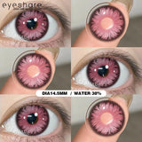 Purpdrank  1Pair Cosplay Colored Contact Lenses Halloween Red Lenses Purple Eyes Contact Anime Blue Eyes Lenses Pink Beauty Makeup