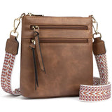 Purpdrank   New Casual Double Zipper Women's Single Shoulder Crossbody Bag Retro Simple Phone Bag Crossbody Bag Multifunctional Women's Bag
