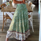 Purpdrank  Sexy High Waist Beach Long Skirts Womens 2025 Spring Summer Casual Bohemia Pink Maxi Skirt For Women