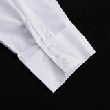 Purpdrank  Elegant Chic Office Lady Loose Pocket Shirt Top Cake Layered Ball Skirt Set Summer Outfits New Women Skirt Two Piece Set