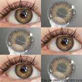 Purpdrank  1pair Color Contact Lenses for Eyes Natural Eye Lens Blue Eye Lenses Brown Lenses Gray Pupils Yearly Green Eye Contacts