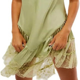 Purpdrank  Spring New Mini Dress Lace Elegant Short Sleeveless Women's Fashionable Casual Dress