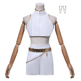 Purpdrank  Rumi Zoey Mira Cosplay Costume Wig Women Girls White Leather Suit Halloween Carnival Party Comic-con Role Playing Outfit