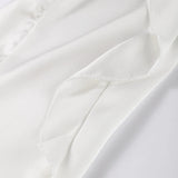 Purpdrank  Elegant Long Puff Sleeve Female O Neck Blouses Fashion Chiffon Ruffled Shirts For Women 2025 Spring New Chic Lady Tops Beachwear
