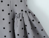 Purpdrank  French Style Flocking Polka Dot Retro Sexy Halter Dress Women Fashion Backless Low Waist Slim Summer Mini Dresses 2025