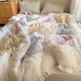 Purpdrank  1Pc Korean Style Floral Pure Cotton Lightweight Thin Summer Quilt Blankets Soft Comfortable Air Condition Comforter