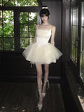 Purpdrank  Fairy Bow Mini Dress Women Birthday Party Prom Mesh Dresses Summer Korean Fashion Spaghetti Strap Bodycon Design Vestidos
