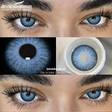 Purpdrank  1 Pair Color Contact Lenses for Eyes 14.5MM Black Lenses Gray Lenses Fashion Lenses Blue Eyes Lenses Brown Lens Yearly