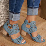 Purpdrank  Women Wedge Mid Heel Summer Slip-on Buckle Ladies Shoes Artificial Open Toe Casual Wedding Pumps Sandalias Tailor-made Suits