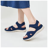 Purpdrank  European And American Sports Casual Sandals New Velcro Hollow Thick-Soled Women's Sandals Lightweight Comfortable And Simple