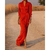 Purpdrank  Folds Graduation Gala Evening Dress Celebrity Guest Dress Autumn Elegant Women Loose Party Dress Sexy Chic Fashion Long Sleeve