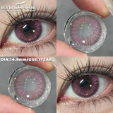 Purpdrank  1 Pair Colorful Contact Lenses for Eyes Fashion Gray Eye Contacts Blue Eye Lenses Green Lenses Yearly Brown Eye Lenses