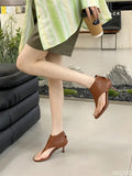 Purpdrank  new fashionable solid color versatile comfortable clip toe high-heeled women's sandals summer party open toe women's shoes