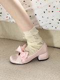 Purpdrank  Sweet Vintage  Janes Shoes Women Star Buckle Lolita Kawaii Platform Shoes Female Bow-knot Cute Designer Shoes