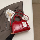 Purpdrank  Y2K Top-handle Bags For Women Pure Color Casual Street Small Shoulder Crossbody Bags 2025 Latest Luxury Designer Handbags
