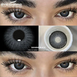 Purpdrank  1 Pair Color Contact Lenses for Eyes 14.5MM Black Lenses Gray Lenses Fashion Lenses Blue Eyes Lenses Brown Lens Yearly