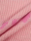 Purpdrank  Autumn and Winter New Women's Hundreds of round neck fashion love head temperament woolen knitted tops female