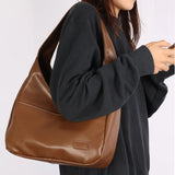 Purpdrank  Fashionable Minimalist Retro Shoulder Bag  PU Leather Handbag Casual Commuting Trend Large Capacity Tote Bag
