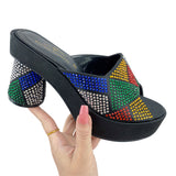 Purpdrank - 2023 Nigerian Sandals Platform Shoes Ladies Party High Heel Open Toe Luxury Wedding Ladies High Heels Sandals Summer