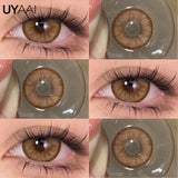 Purpdrank  1 Pair Green Eye Contacts 1 Pair Blue Colored Contact Lenses for Eyes Brown Colored Pupils Discounts Cosmetic Lenses