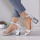 Purpdrank  Woman’s Sandals New Summer Elegant Designer Sandal Female Fashion Comfortable Medium Block High Heels Women Shoes Plus Size