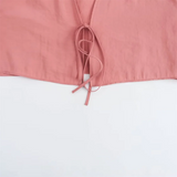 Purpdrank  Spring New Women's Fashion temperament casual versatile bow decoration hanging short shirt
