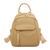 Purpdrank  Fashion Soft Backpack Large Capacity PU Leather School Bag Casual Multifunction Shoulder Bag Women Multifunction Handbag