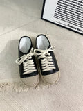 Purpdrank  Shoes Women Slippers Casual Slides Cover Toe Low Soft Luxury Flat Summer Rome Hoof Heels Fisherman Fabric Rubber Leisure PU