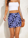 Purpdrank   High Waisted Skirts Women Sexy Cheetah Print Vintage Mini Skirts Fashion Casual Chiffon Mesh Slim Skirt Summer New
