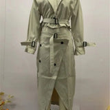 Purpdrank  Two Piece Set Women Dress Sets Belt Midi Skirts Cardigan Coats Suits A Line Loose Fit Casual Frock Skirt Office Lady Spring